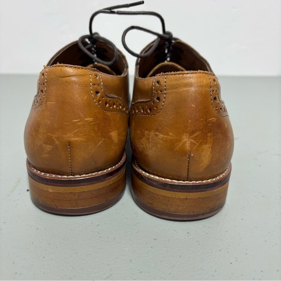 Johnston & Murphy Brown Leather Cap Toe Men's Dress Shoes Oxfords 9.5M - Picture 8 of 13